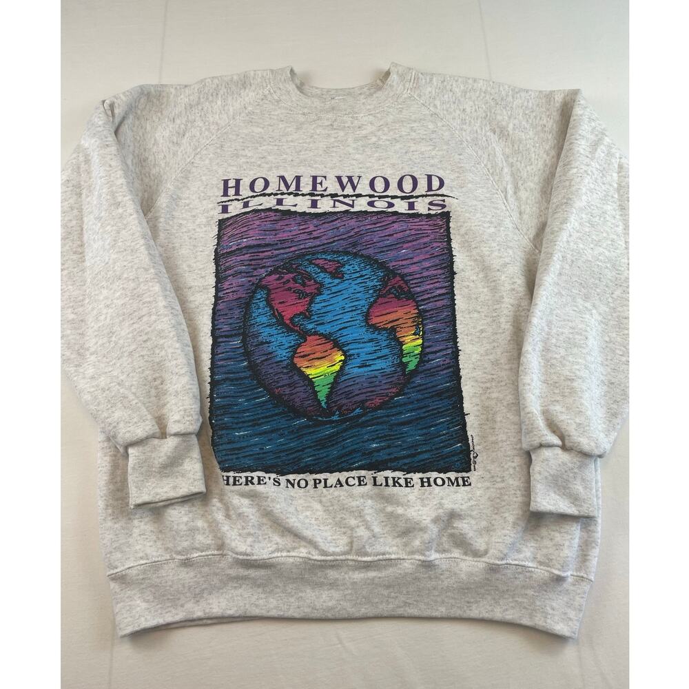Vintage Homewood Illinois Crewneck Sweatshirt, Size XL, Made in USA